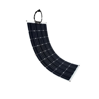 خفيفة الوزن وسهلة التثبيت 100w 12v نصف مرنة لوحة شمسية للسيارات القوارب